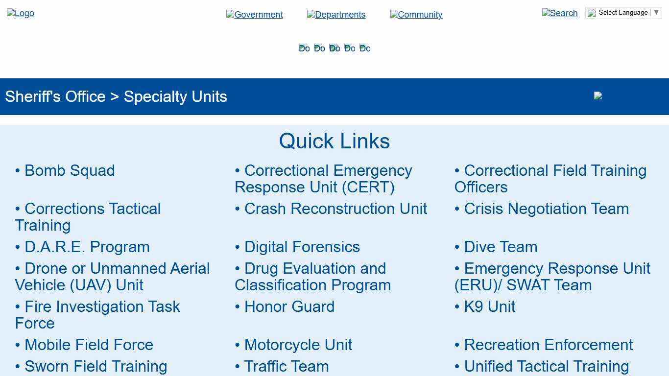 Brown County > Government > Sheriff's Office > Specialty Units